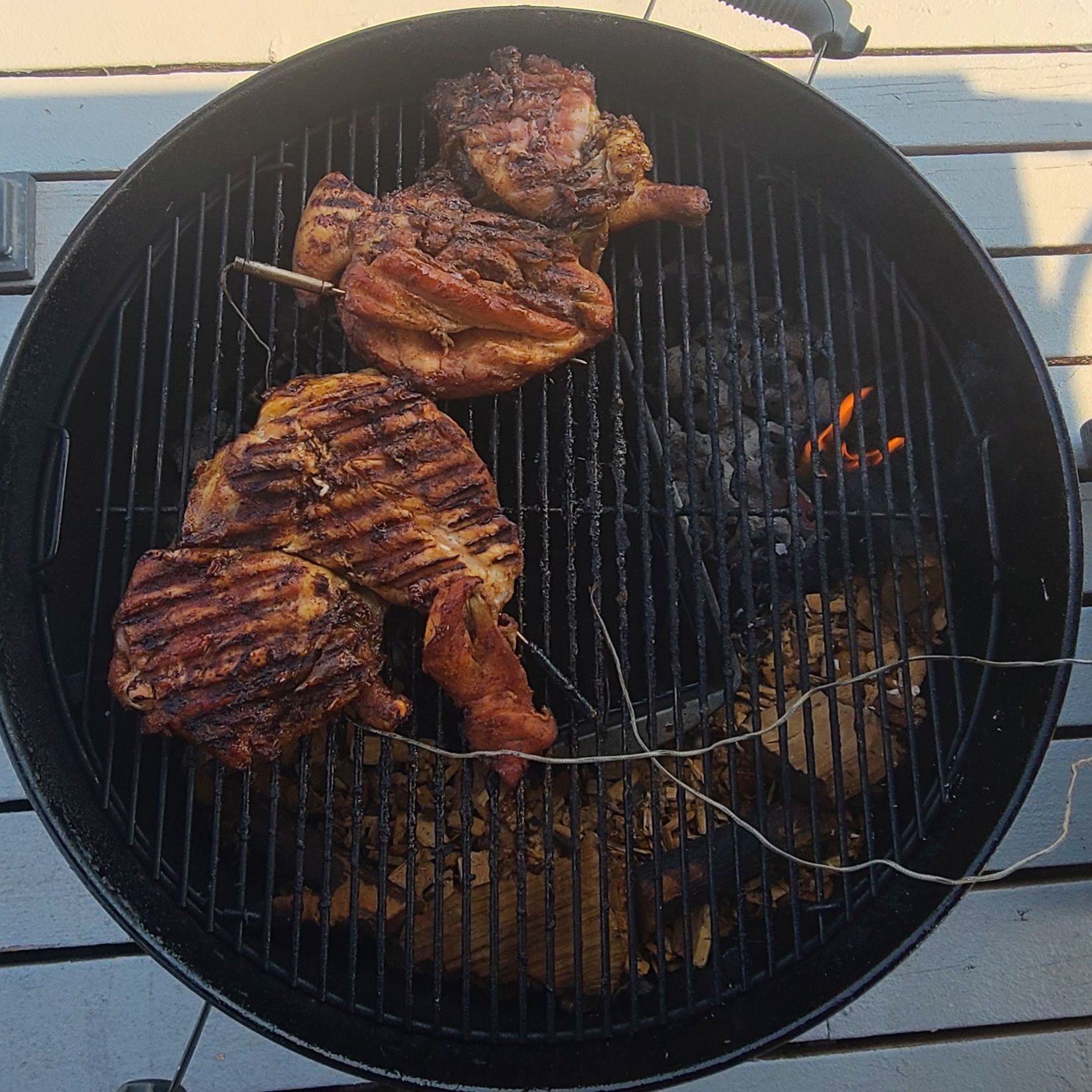 Applewood and Mesquite Smoked Spatchcock Chicken