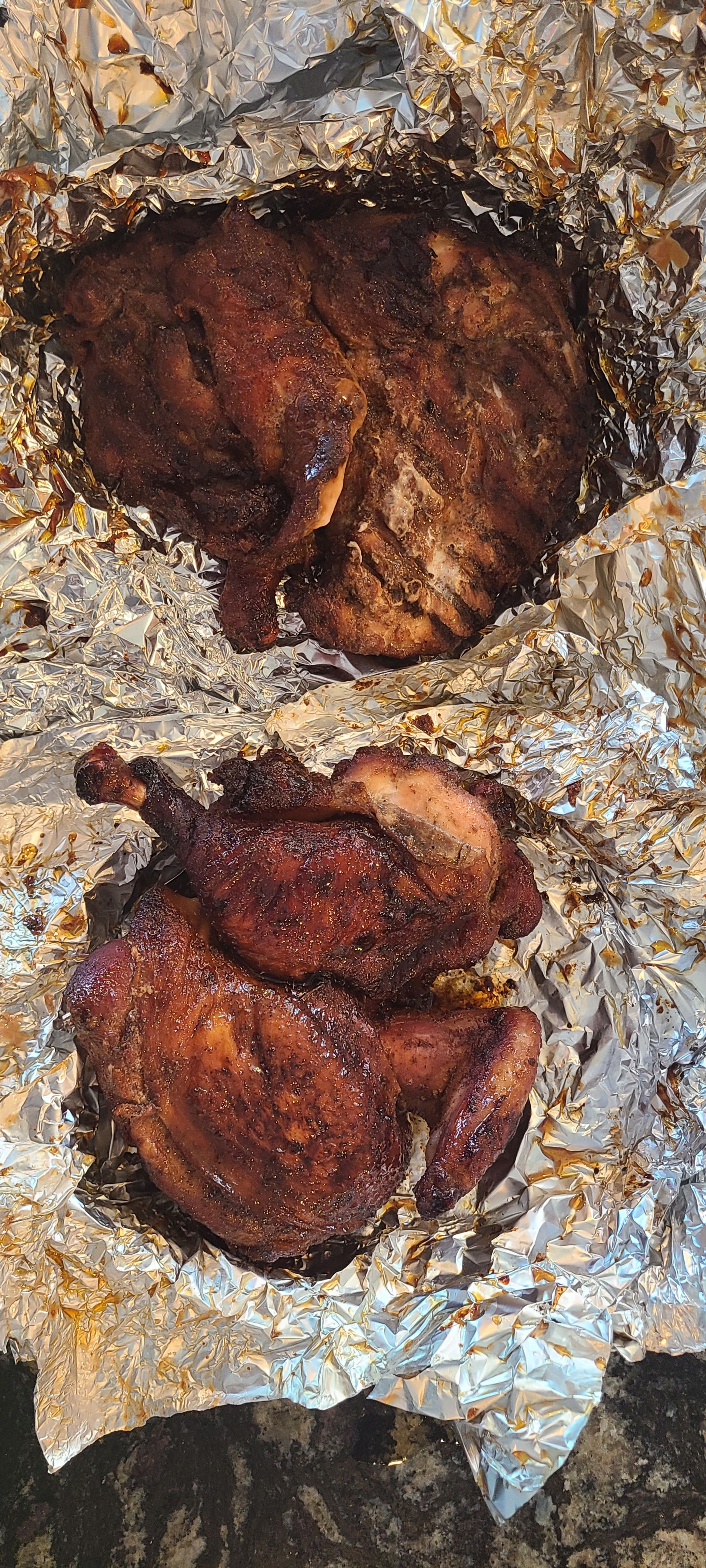 Applewood and Mesquite Smoked Spatchcock Chicken