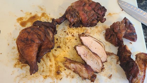 Applewood and Mesquite Smoked Chicken